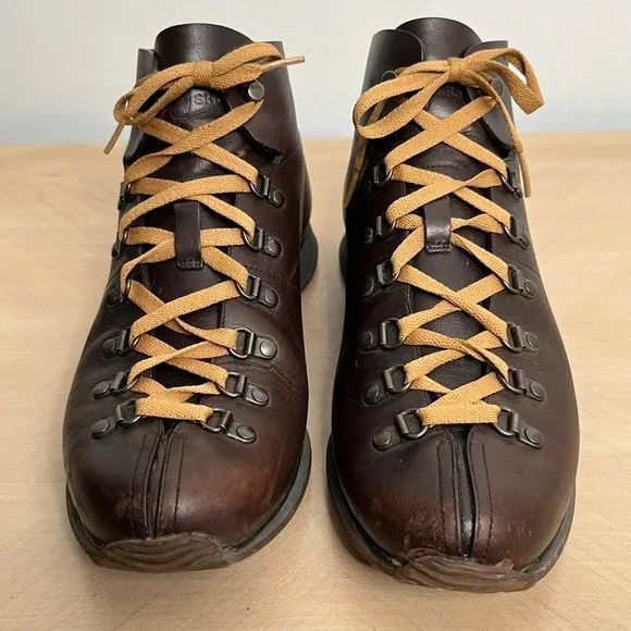 The Original Car Shoe Leather Lace Up Ankle Length Boots Size 9.5 Gorpcore
