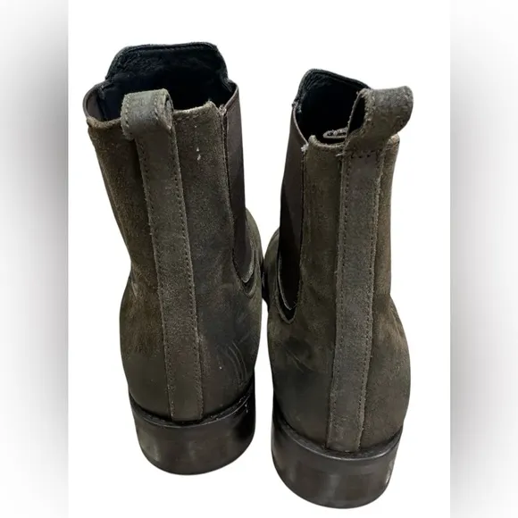 Thursday Boot Co Boots Womens US8 Dark Brown Suede Chelsea Casual Pull On B9
