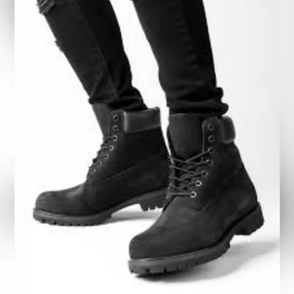 Timberland black suede leather waterproof boots New in Box