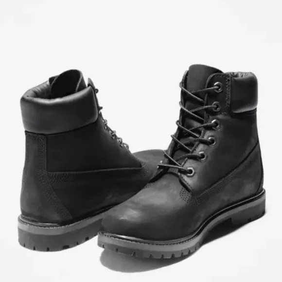 Timberland black suede leather waterproof boots New in Box