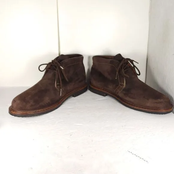 Timberland Boot Company Men’s US 10W Black Suede Leather Ankle Chukka Boots