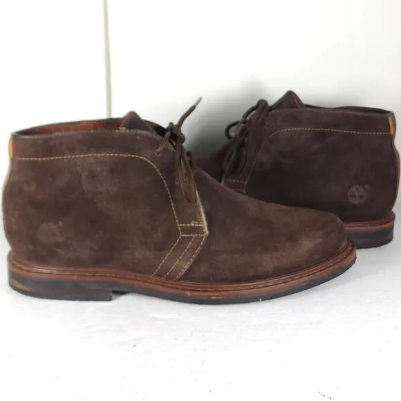 Timberland Boot Company Men’s US 10W Black Suede Leather Ankle Chukka Boots