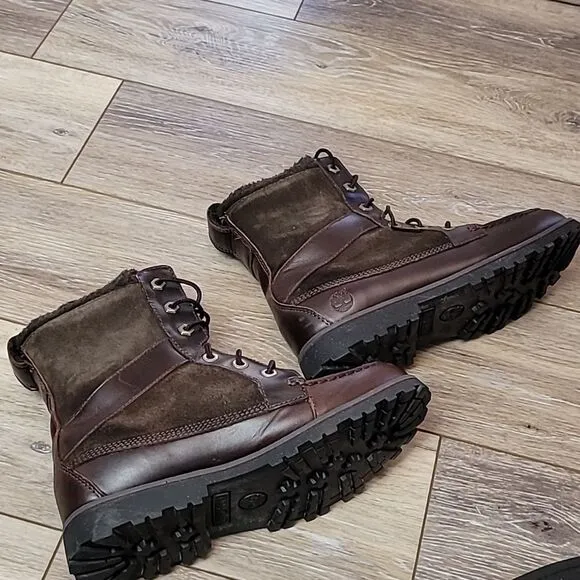 Timberland boots brown leather