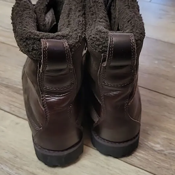 Timberland boots brown leather