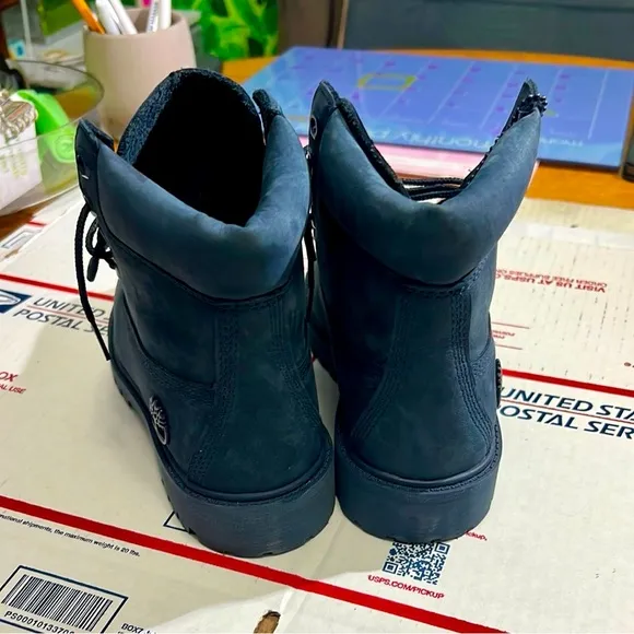 Timberland Dark Blue Suede Boots