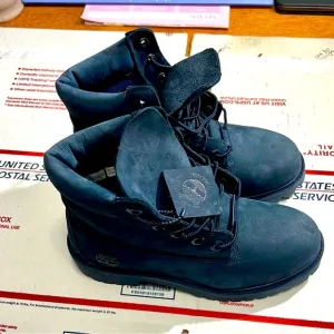 Timberland Dark Blue Suede Boots