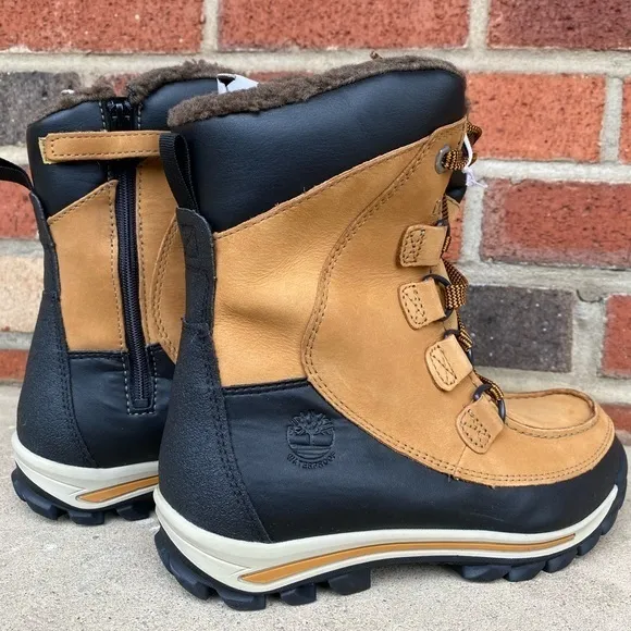 Timberland Junior Ridge ChillBerg Snow Boots Waterproof Wheat 3591R