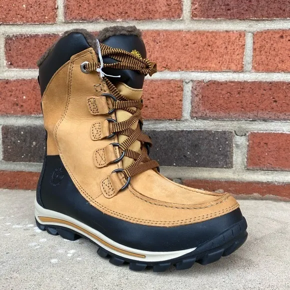 Timberland Junior Ridge ChillBerg Snow Boots Waterproof Wheat 3591R