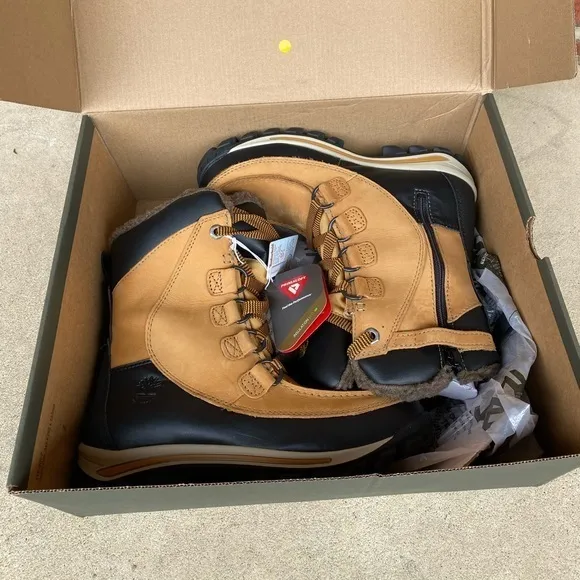 Timberland Junior Ridge ChillBerg Snow Boots Waterproof Wheat 3591R