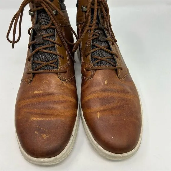 Timberland Men's Graydon Sneaker Brown Leather Boot Size 11 Casual Ankle Lace Up
