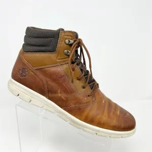 Timberland Men's Graydon Sneaker Brown Leather Boot Size 11 Casual Ankle Lace Up
