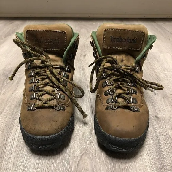 Timberland Men's Size 7 Boots Lace Up Outdoor Hiking Leather Shoes Waterproof