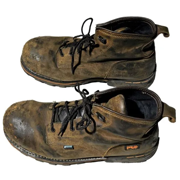 Timberland Pro Boondock Boots Brown Mens 15W Composite Toe Waterproof Work Shoes