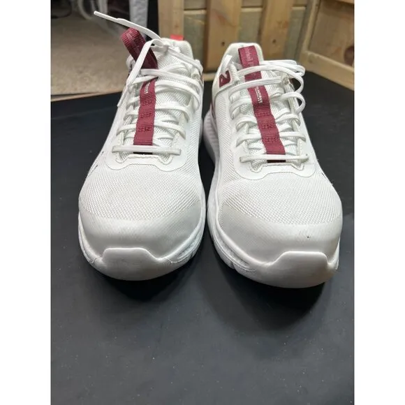 Timberland PRO Womens Composite Safety Toe Shoes White &amp; Red Anti-Fatigue Size 9