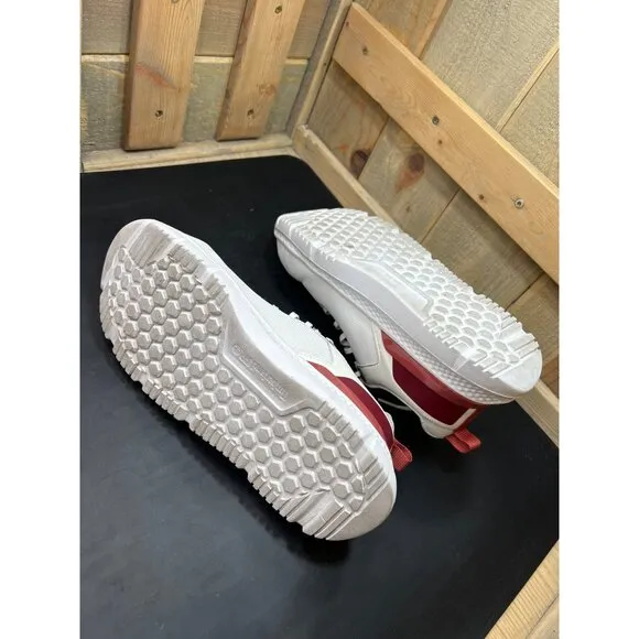 Timberland PRO Womens Composite Safety Toe Shoes White &amp; Red Anti-Fatigue Size 9