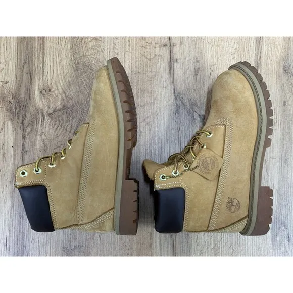 Timberland Wheat Nubuck Insulated Waterproof Boots 12709 Youth Kids Size 3