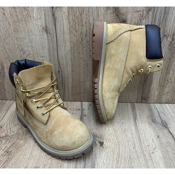 Timberland Wheat Nubuck Insulated Waterproof Boots 12709 Youth Kids Size 3