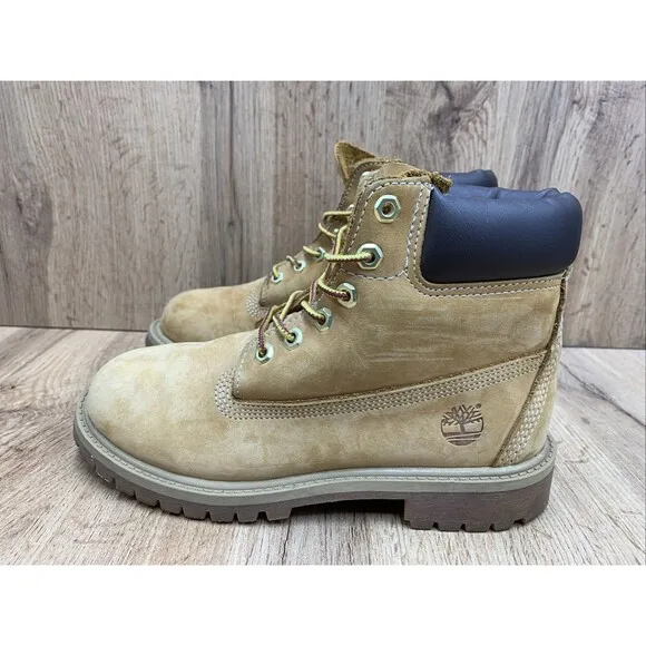Timberland Wheat Nubuck Insulated Waterproof Boots 12709 Youth Kids Size 3