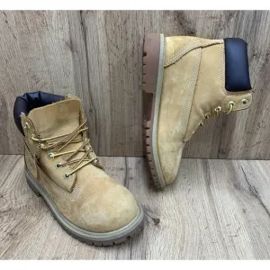 Timberland Wheat Nubuck Insulated Waterproof Boots 12709 Youth Kids Size 3