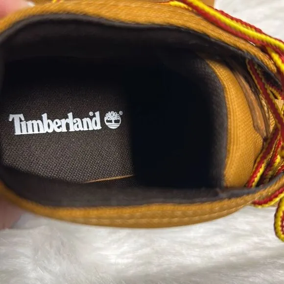 Timberland Men’s Tan Leather/Fabric Davis Square Chukka Sneaker Boots 11