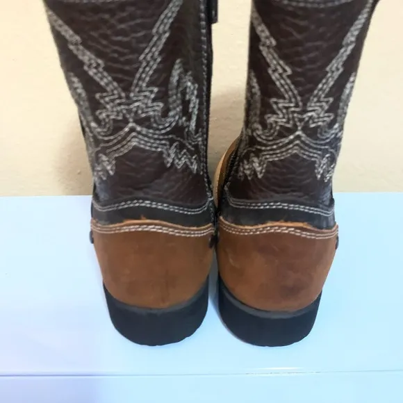 Toddler Boys Carreta Leather Boots Brown/Tan