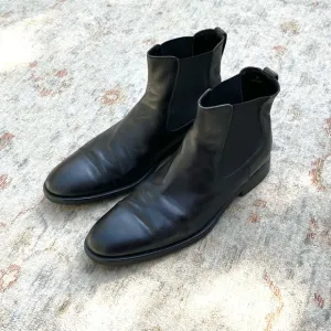 Tod’s Mens Black Leather Boots Sz 9