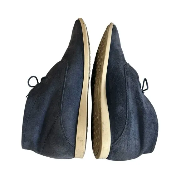 TODS Men's Grayish Blue Suede Leather Chukka Ankle Boots Italy Size UK 8…
