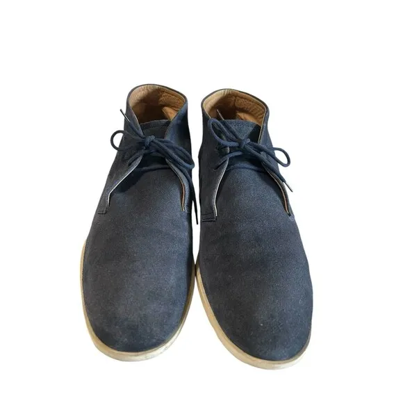 TODS Men's Grayish Blue Suede Leather Chukka Ankle Boots Italy Size UK 8…