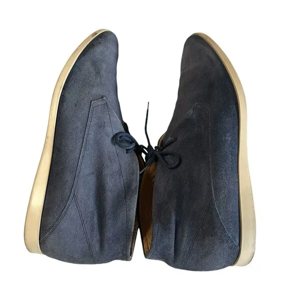 TODS Men's Grayish Blue Suede Leather Chukka Ankle Boots Italy Size UK 8…