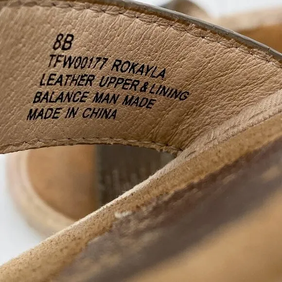 TOMMY BAHAMA Rokayla Wedge Open Toe Sandals 8