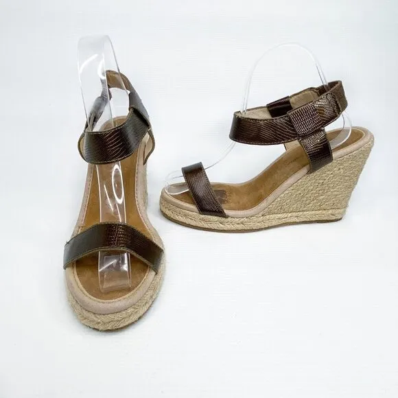 TOMMY BAHAMA Rokayla Wedge Open Toe Sandals 8
