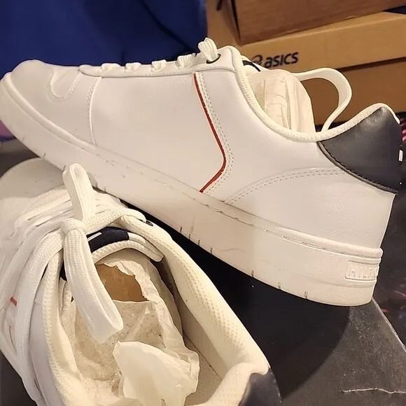 Tommy Hilfiger Men's White and Black Sneakers Tecola 👟 size 11.5 perfect condit