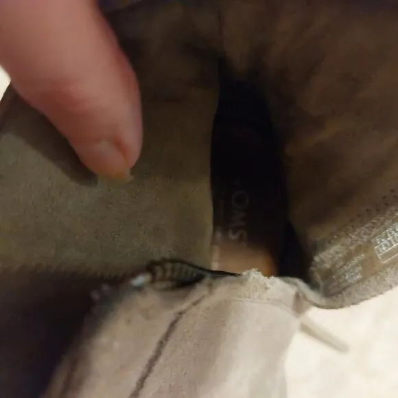 Toms lunata suede boots size 7