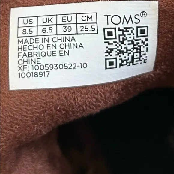 TOMS/NWOB/ Womens Sadie Casual Boots Ankle Mid Heel 2-3&quot;Beige/ size 8.5 /NWOT