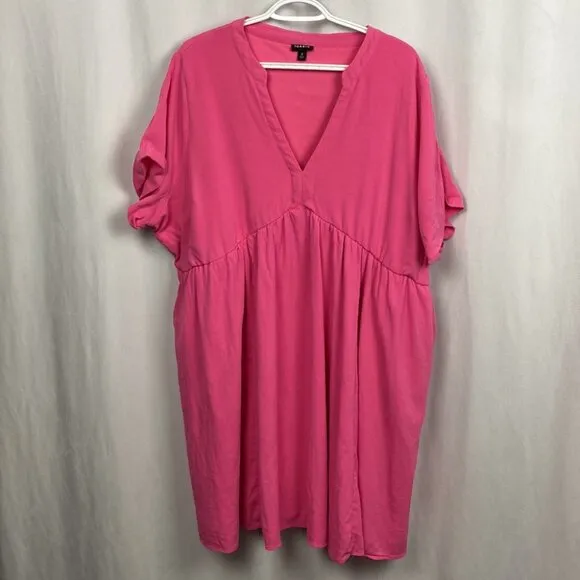 TORRID Mini Washable Gauze Hi Low Waist Tunic Dress - Sangria Sunset - Size 3X