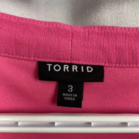TORRID Mini Washable Gauze Hi Low Waist Tunic Dress - Sangria Sunset - Size 3X