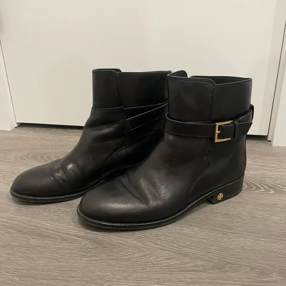 Tory Burch Ankle Leather Boots “Brooke”