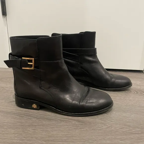 Tory Burch Ankle Leather Boots “Brooke”