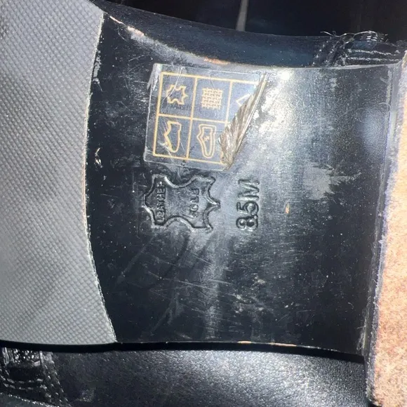 Tory Burch Kiernan Leather Knee High Black Riding Boots Gold Tory Logo Sz 8.5