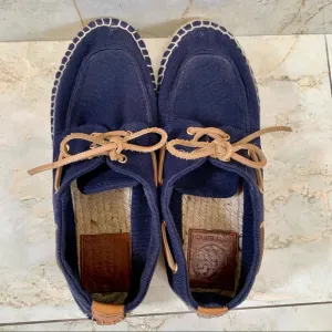 Tory Burch Platform Boat Shoes - Womens Size 6