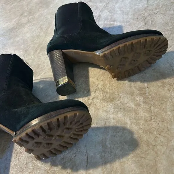 TORY BURCH Heeled Black Suede Boots