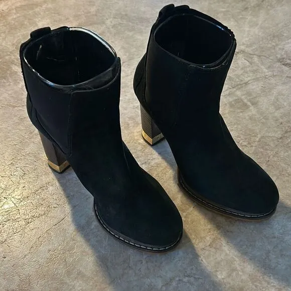 TORY BURCH Heeled Black Suede Boots