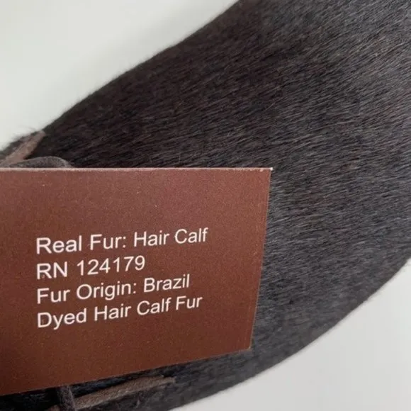 Trask Addy Brown Hair Calf Shoes Size 7 NEW