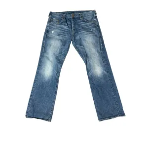True Religion Men's Jean Size 38x33 RN #112790 - Made in USA. Straight Fit Boot
