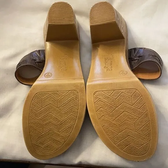 TSONGA PEWTER/BRONZE MULES.  LIGHTWEIGHT.  COMFY.  NEW