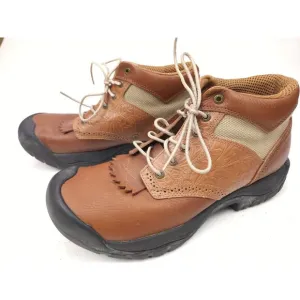 Twisted X &quot;EZ Rider&quot; Brown Leather, Tooled/Etched Boots. Men's Size 11