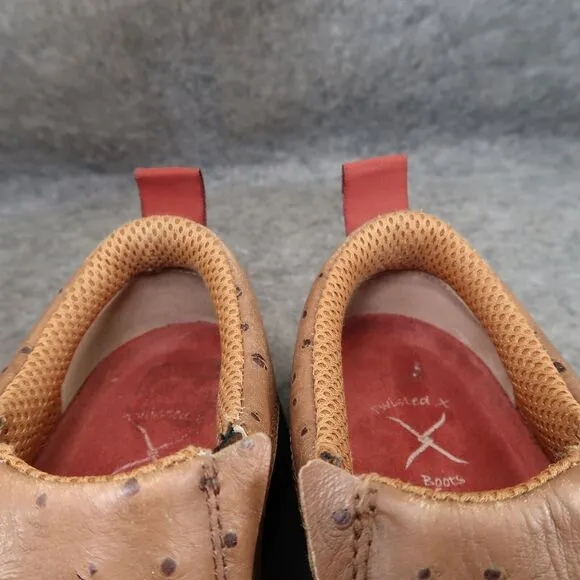 Twisted X Shoes Womens 5.5 Slip On Loafer Moc Leather Western Casual Comfort
