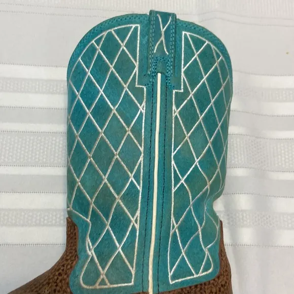 TWISTED X Youth Boys Western Leather Cowboy Rodeo Boot - EUC Size 5 1/2