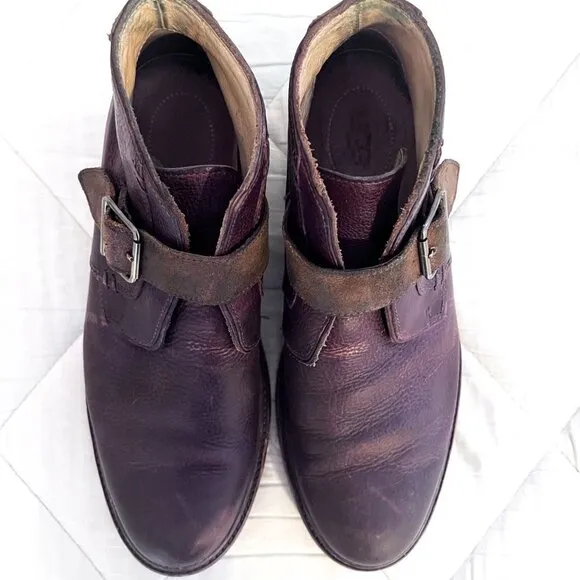 UGG Australia 1009220 Espresso Graham Casual Leather Shoes Size 8
