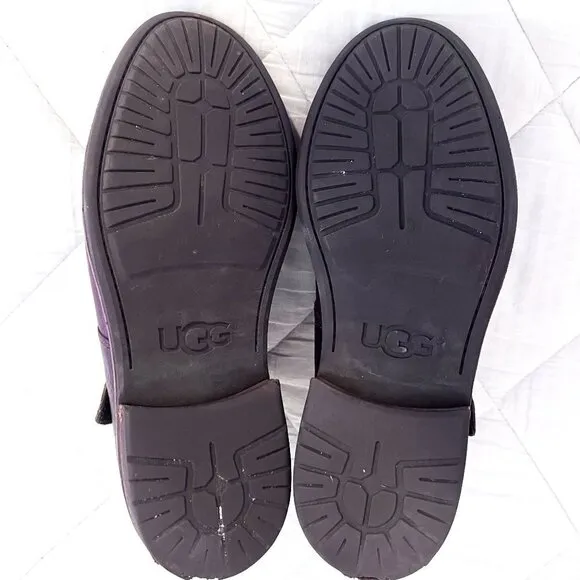 UGG Australia 1009220 Espresso Graham Casual Leather Shoes Size 8